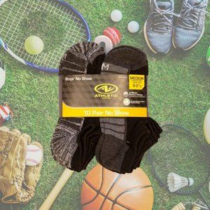 Athletic Works Boys No Show Socks